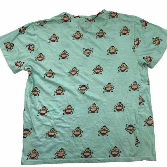 Knicker Bocker Sumo Wrestler Green Short Sleeve T - Picture 3 of 6